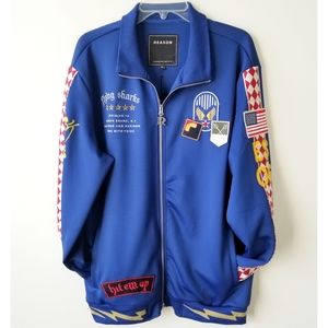 Reason Flying Sharks Track Jacket - Mens sz XL